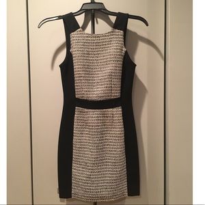 Black and silver cocktail dress